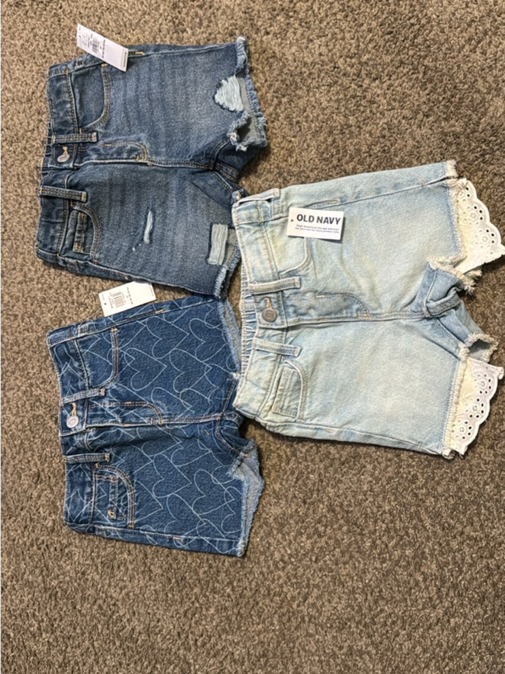 NWT Old Navy 3 pair denim shorts